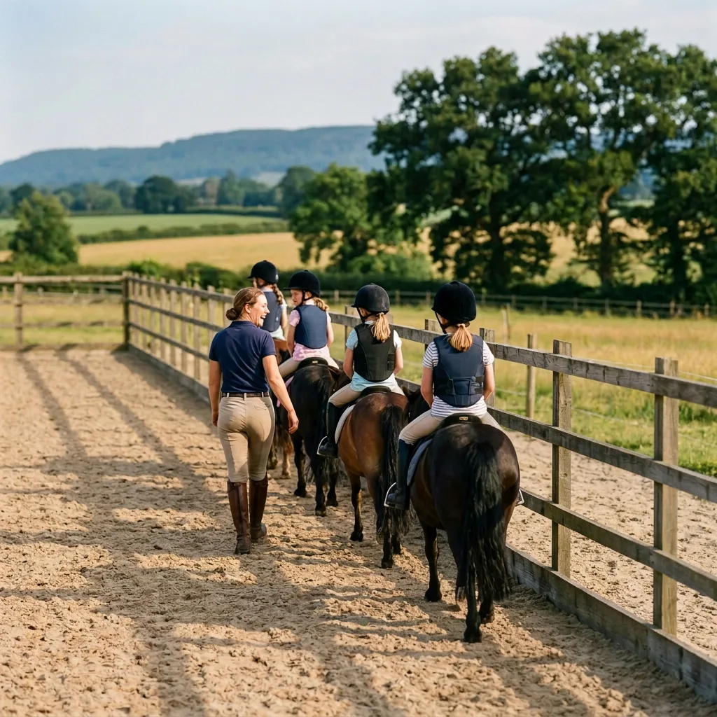 Cours de poney à Vizille, Isère