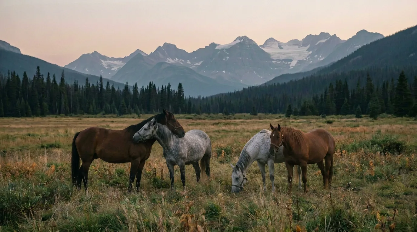 Chevaux en liberté, Écurie Equi-Pom d'Amour, Isère